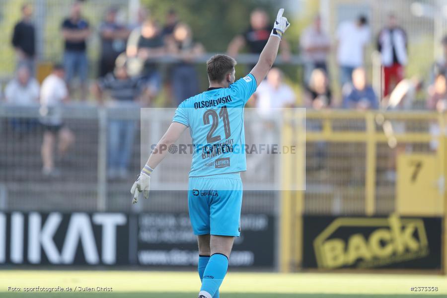 Ben Olschewski, Stadion am Schönbusch, Aschaffenburg, 11.08.2023, sport, action, BFV, Fussball, Saison 2023/2024, 4. Spieltag, Regionalliga Bayern, FCE, SVA, FC Eintracht Bamberg, SV Viktoria Aschaffenburg - Bild-ID: 2373358