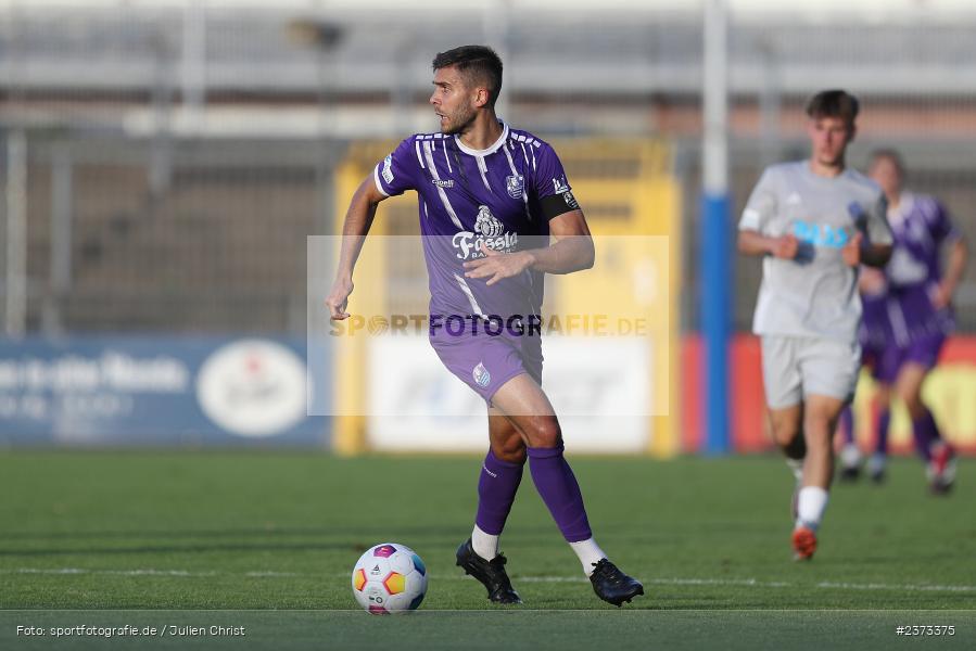 Christopher Kettler, Stadion am Schönbusch, Aschaffenburg, 11.08.2023, sport, action, BFV, Fussball, Saison 2023/2024, 4. Spieltag, Regionalliga Bayern, FCE, SVA, FC Eintracht Bamberg, SV Viktoria Aschaffenburg - Bild-ID: 2373375