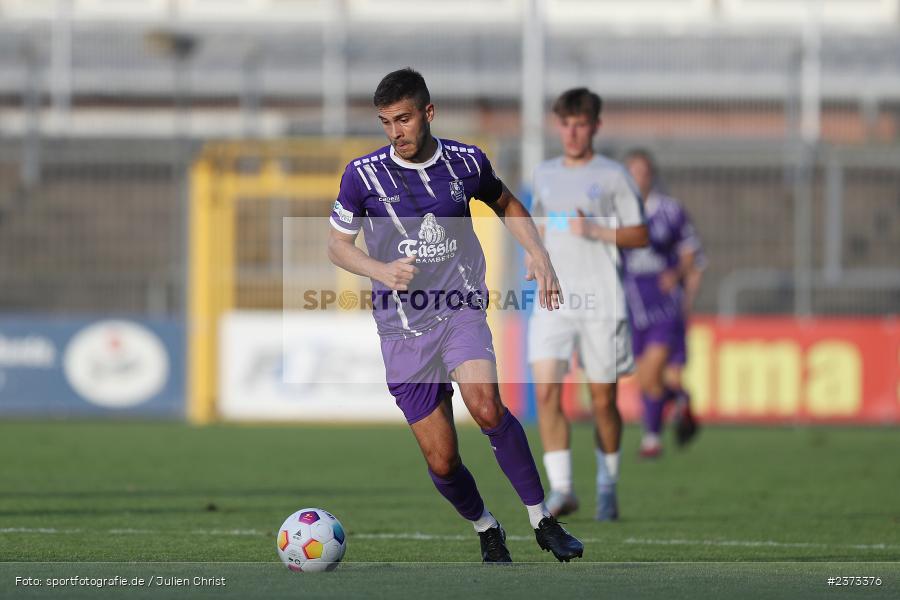 Christopher Kettler, Stadion am Schönbusch, Aschaffenburg, 11.08.2023, sport, action, BFV, Fussball, Saison 2023/2024, 4. Spieltag, Regionalliga Bayern, FCE, SVA, FC Eintracht Bamberg, SV Viktoria Aschaffenburg - Bild-ID: 2373376
