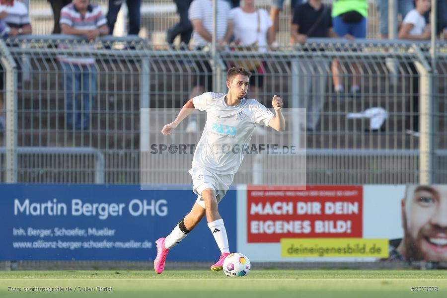 Veit Klement, Stadion am Schönbusch, Aschaffenburg, 11.08.2023, sport, action, BFV, Fussball, Saison 2023/2024, 4. Spieltag, Regionalliga Bayern, FCE, SVA, FC Eintracht Bamberg, SV Viktoria Aschaffenburg - Bild-ID: 2373378
