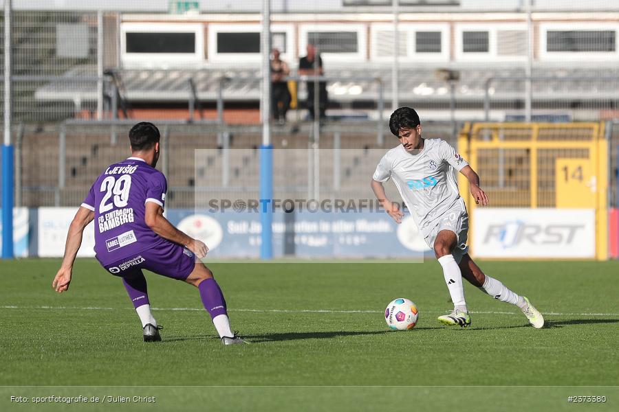 Arda Nadaroglu, Stadion am Schönbusch, Aschaffenburg, 11.08.2023, sport, action, BFV, Fussball, Saison 2023/2024, 4. Spieltag, Regionalliga Bayern, FCE, SVA, FC Eintracht Bamberg, SV Viktoria Aschaffenburg - Bild-ID: 2373380