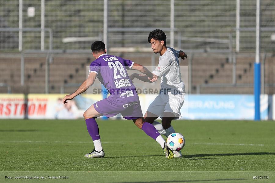 Arda Nadaroglu, Stadion am Schönbusch, Aschaffenburg, 11.08.2023, sport, action, BFV, Fussball, Saison 2023/2024, 4. Spieltag, Regionalliga Bayern, FCE, SVA, FC Eintracht Bamberg, SV Viktoria Aschaffenburg - Bild-ID: 2373381