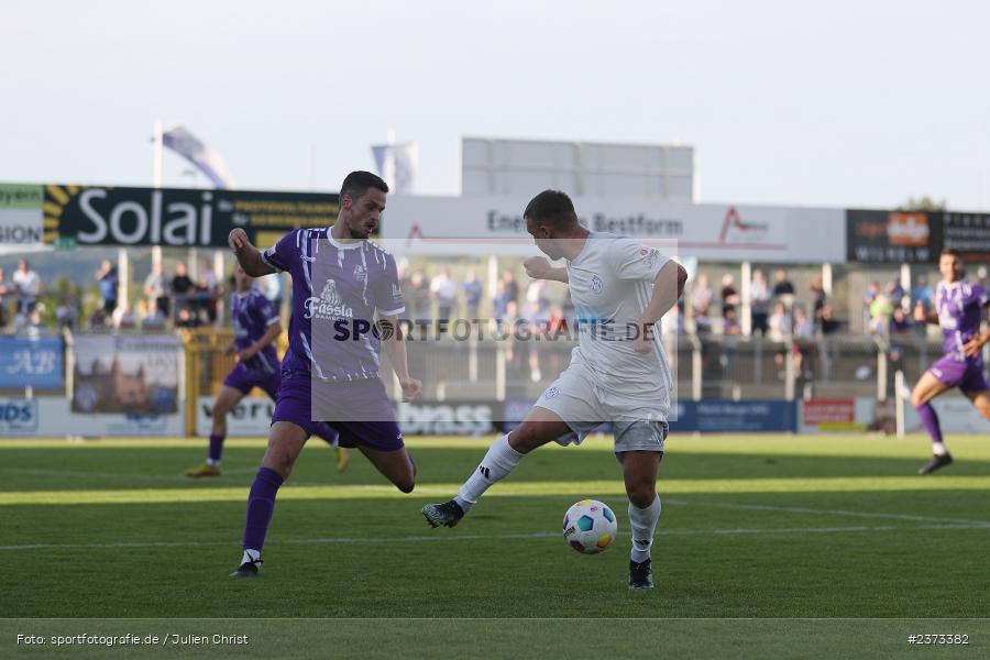 Alexandru Paraschiv, Stadion am Schönbusch, Aschaffenburg, 11.08.2023, sport, action, BFV, Fussball, Saison 2023/2024, 4. Spieltag, Regionalliga Bayern, FCE, SVA, FC Eintracht Bamberg, SV Viktoria Aschaffenburg - Bild-ID: 2373382