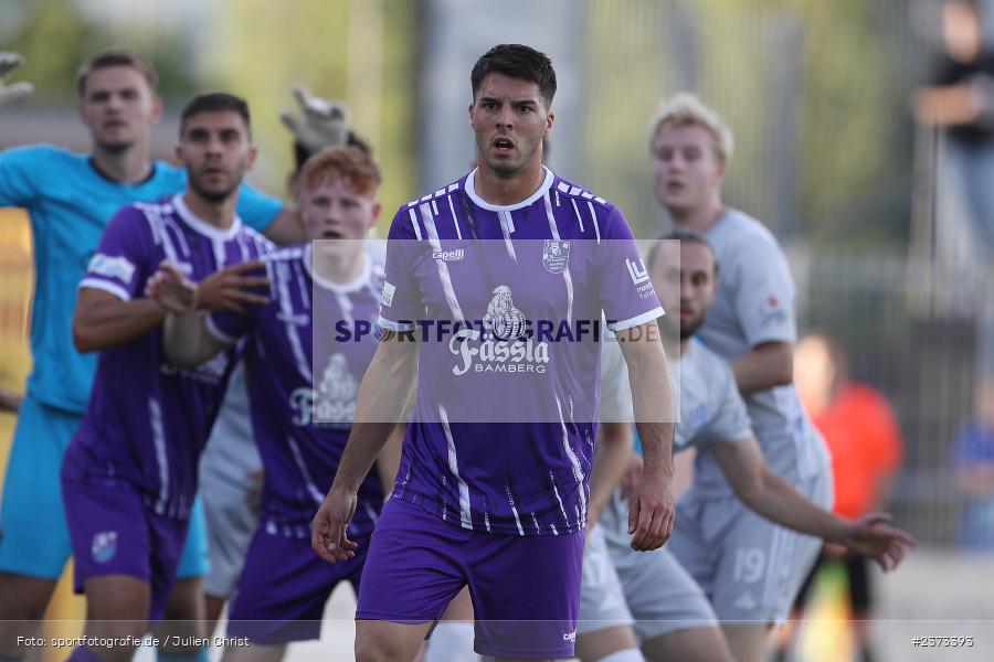 Luca Ljevsic, Stadion am Schönbusch, Aschaffenburg, 11.08.2023, sport, action, BFV, Fussball, Saison 2023/2024, 4. Spieltag, Regionalliga Bayern, FCE, SVA, FC Eintracht Bamberg, SV Viktoria Aschaffenburg - Bild-ID: 2373393