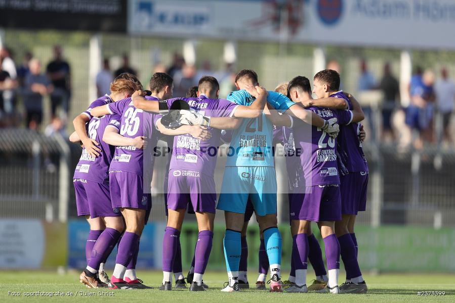 Mannschaftskreis, Stadion am Schönbusch, Aschaffenburg, 11.08.2023, sport, action, BFV, Fussball, Saison 2023/2024, 4. Spieltag, Regionalliga Bayern, FCE, SVA, FC Eintracht Bamberg, SV Viktoria Aschaffenburg - Bild-ID: 2373399