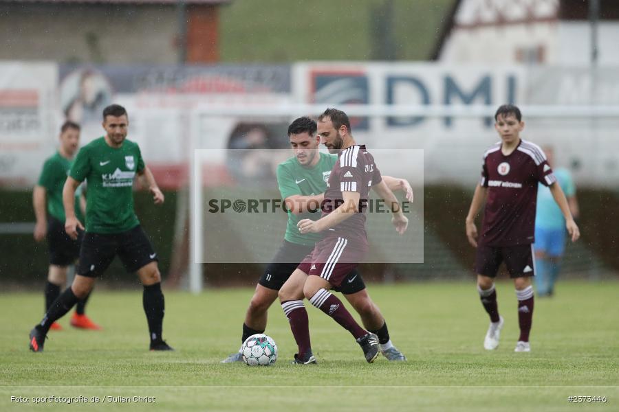 Mario Ackermann, Sportgelände, Schwebenried, 12.08.2023, sport, action, BFV, Fussball, Saison 2023/2024, 6. Spieltag, Landesliga Nordwest, DJK TUS, TuS Röllbach, DJK Schwebenried/Schwemmelsbach - Bild-ID: 2373446