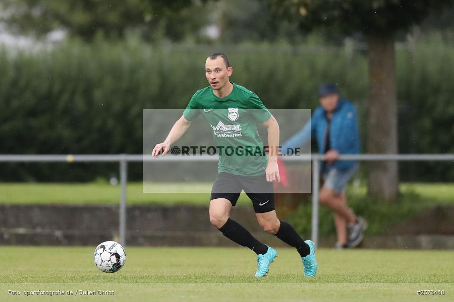Andreas Jazev, Sportgelände, Schwebenried, 12.08.2023, sport, action, BFV, Fussball, Saison 2023/2024, 6. Spieltag, Landesliga Nordwest, DJK TUS, TuS Röllbach, DJK Schwebenried/Schwemmelsbach - Bild-ID: 2373458