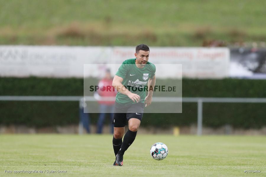 Felix Zöller, Sportgelände, Schwebenried, 12.08.2023, sport, action, BFV, Fussball, Saison 2023/2024, 6. Spieltag, Landesliga Nordwest, DJK TUS, TuS Röllbach, DJK Schwebenried/Schwemmelsbach - Bild-ID: 2373459