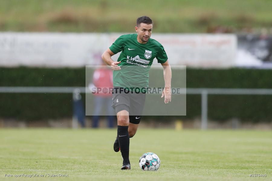Felix Zöller, Sportgelände, Schwebenried, 12.08.2023, sport, action, BFV, Fussball, Saison 2023/2024, 6. Spieltag, Landesliga Nordwest, DJK TUS, TuS Röllbach, DJK Schwebenried/Schwemmelsbach - Bild-ID: 2373460