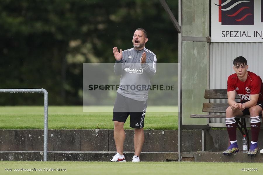 Hans-Jürgen Weiß, Sportgelände, Schwebenried, 12.08.2023, sport, action, BFV, Fussball, Saison 2023/2024, 6. Spieltag, Landesliga Nordwest, DJK TUS, TuS Röllbach, DJK Schwebenried/Schwemmelsbach - Bild-ID: 2373463