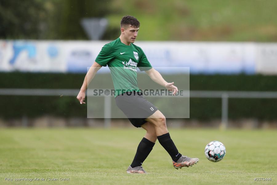 Lino Schramm, Sportgelände, Schwebenried, 12.08.2023, sport, action, BFV, Fussball, Saison 2023/2024, 6. Spieltag, Landesliga Nordwest, DJK TUS, TuS Röllbach, DJK Schwebenried/Schwemmelsbach - Bild-ID: 2373468