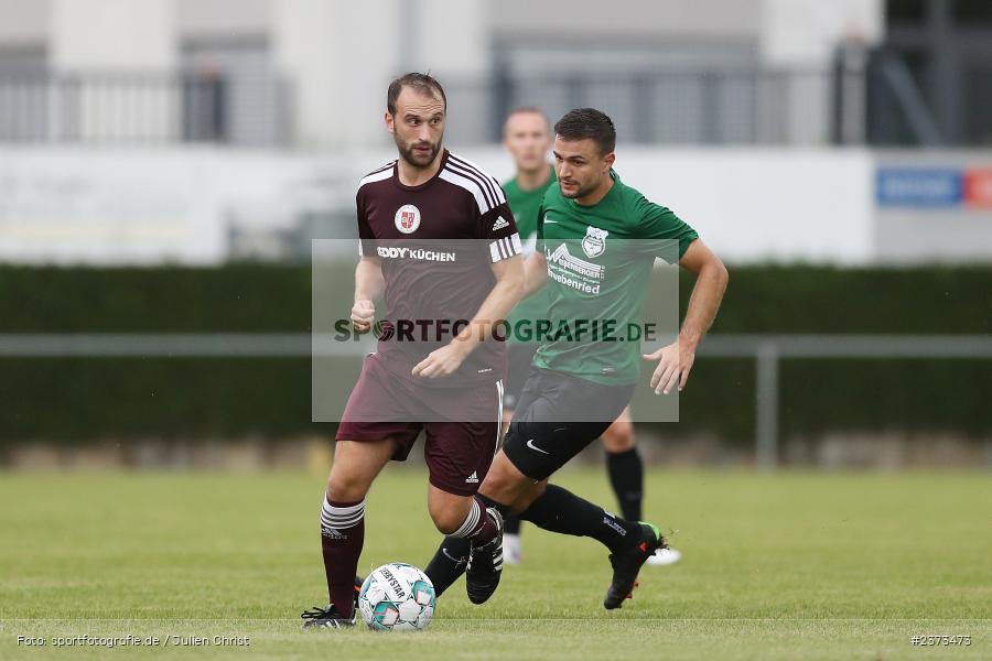 Mario Ackermann, Sportgelände, Schwebenried, 12.08.2023, sport, action, BFV, Fussball, Saison 2023/2024, 6. Spieltag, Landesliga Nordwest, DJK TUS, TuS Röllbach, DJK Schwebenried/Schwemmelsbach - Bild-ID: 2373473