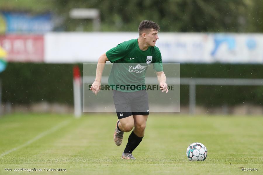 Lino Schramm, Sportgelände, Schwebenried, 12.08.2023, sport, action, BFV, Fussball, Saison 2023/2024, 6. Spieltag, Landesliga Nordwest, DJK TUS, TuS Röllbach, DJK Schwebenried/Schwemmelsbach - Bild-ID: 2373476