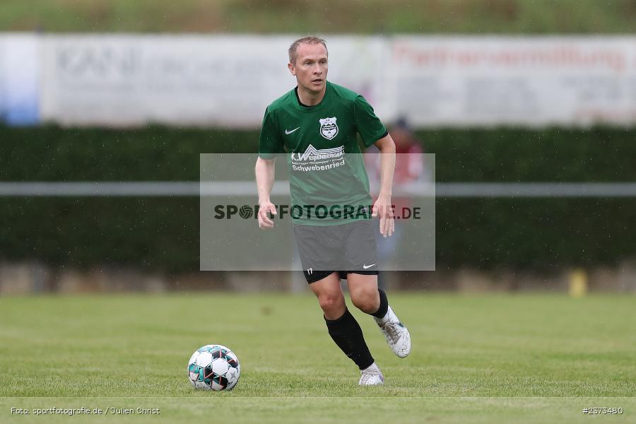 Thomas Cäsar, Sportgelände, Schwebenried, 12.08.2023, sport, action, BFV, Fussball, Saison 2023/2024, 6. Spieltag, Landesliga Nordwest, DJK TUS, TuS Röllbach, DJK Schwebenried/Schwemmelsbach - Bild-ID: 2373480