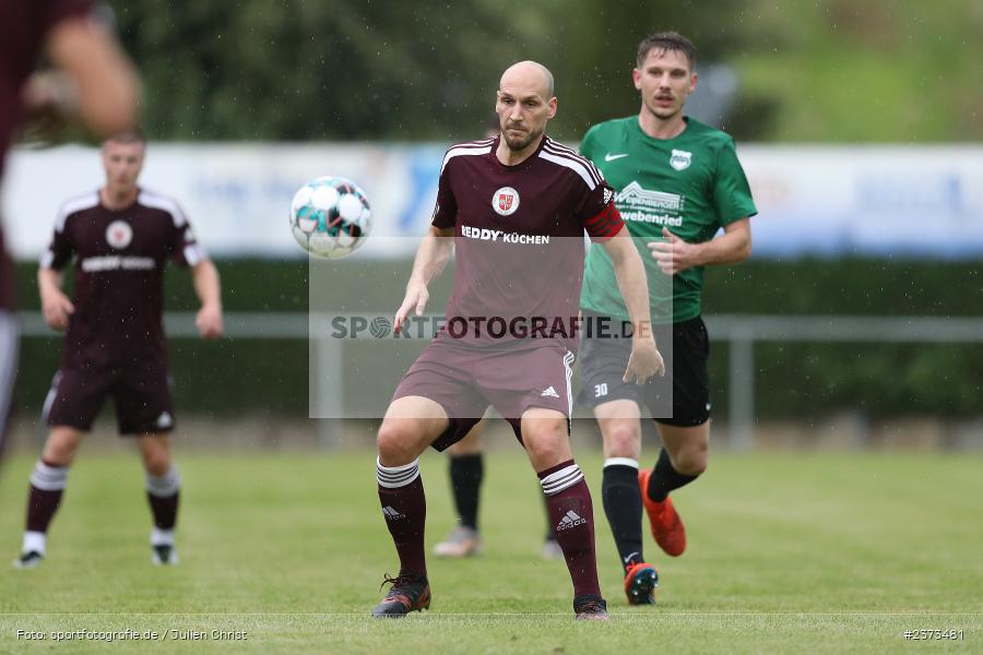 Alexander Grimm, Sportgelände, Schwebenried, 12.08.2023, sport, action, BFV, Fussball, Saison 2023/2024, 6. Spieltag, Landesliga Nordwest, DJK TUS, TuS Röllbach, DJK Schwebenried/Schwemmelsbach - Bild-ID: 2373481