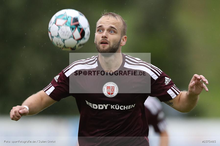 Rico Gehringer, Sportgelände, Schwebenried, 12.08.2023, sport, action, BFV, Fussball, Saison 2023/2024, 6. Spieltag, Landesliga Nordwest, DJK TUS, TuS Röllbach, DJK Schwebenried/Schwemmelsbach - Bild-ID: 2373483