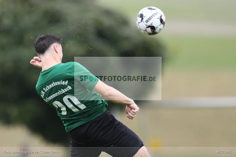 Tobias Burger, Sportgelände, Schwebenried, 12.08.2023, sport, action, BFV, Fussball, Saison 2023/2024, 6. Spieltag, Landesliga Nordwest, DJK TUS, TuS Röllbach, DJK Schwebenried/Schwemmelsbach - Bild-ID: 2373492