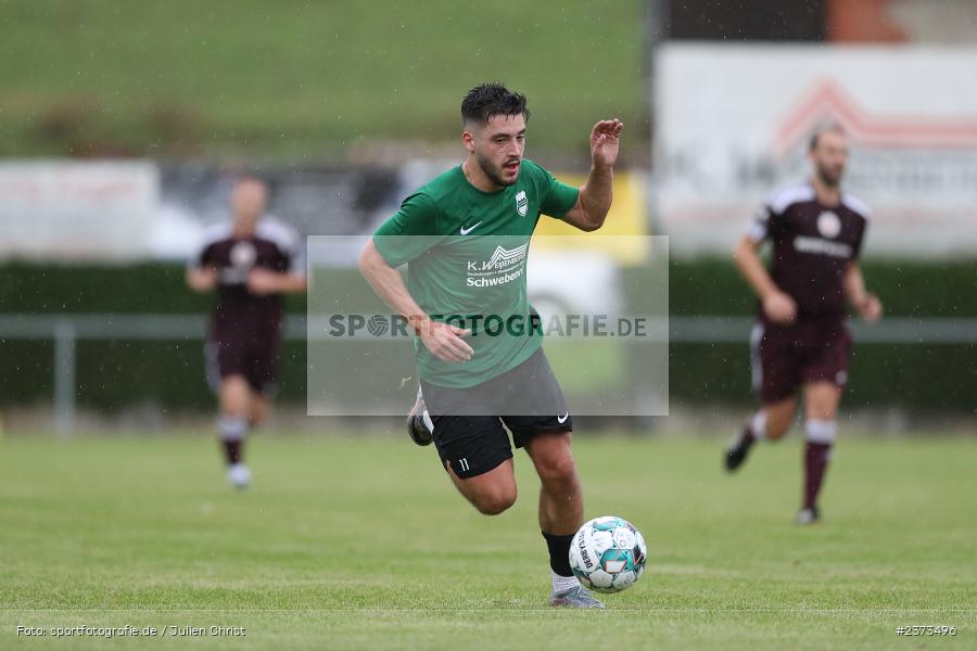 Enrico Lingor, Sportgelände, Schwebenried, 12.08.2023, sport, action, BFV, Fussball, Saison 2023/2024, 6. Spieltag, Landesliga Nordwest, DJK TUS, TuS Röllbach, DJK Schwebenried/Schwemmelsbach - Bild-ID: 2373496