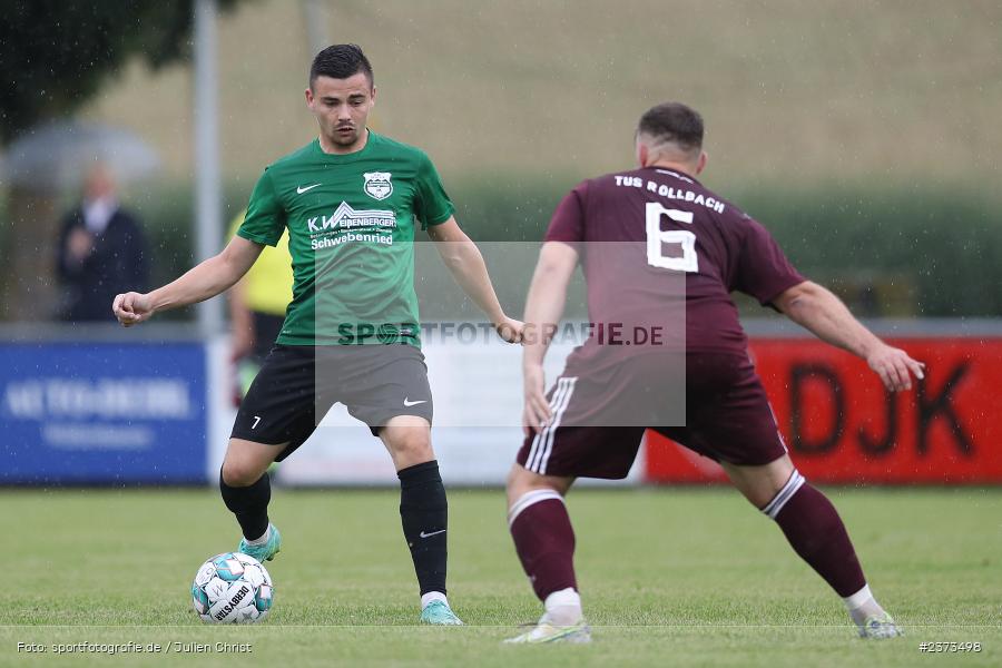 Marcel Kühlinger, Sportgelände, Schwebenried, 12.08.2023, sport, action, BFV, Fussball, Saison 2023/2024, 6. Spieltag, Landesliga Nordwest, DJK TUS, TuS Röllbach, DJK Schwebenried/Schwemmelsbach - Bild-ID: 2373498