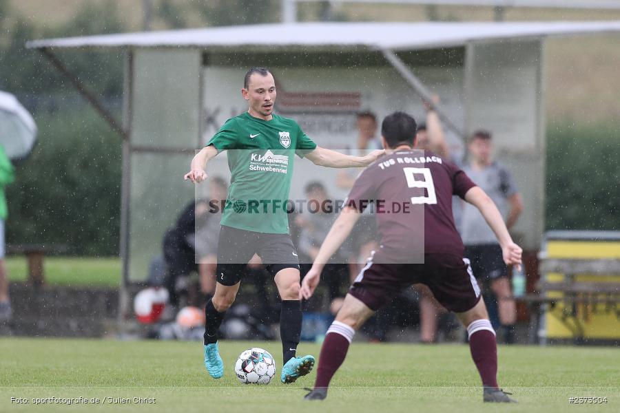 Andreas Jazev, Sportgelände, Schwebenried, 12.08.2023, sport, action, BFV, Fussball, Saison 2023/2024, 6. Spieltag, Landesliga Nordwest, DJK TUS, TuS Röllbach, DJK Schwebenried/Schwemmelsbach - Bild-ID: 2373504