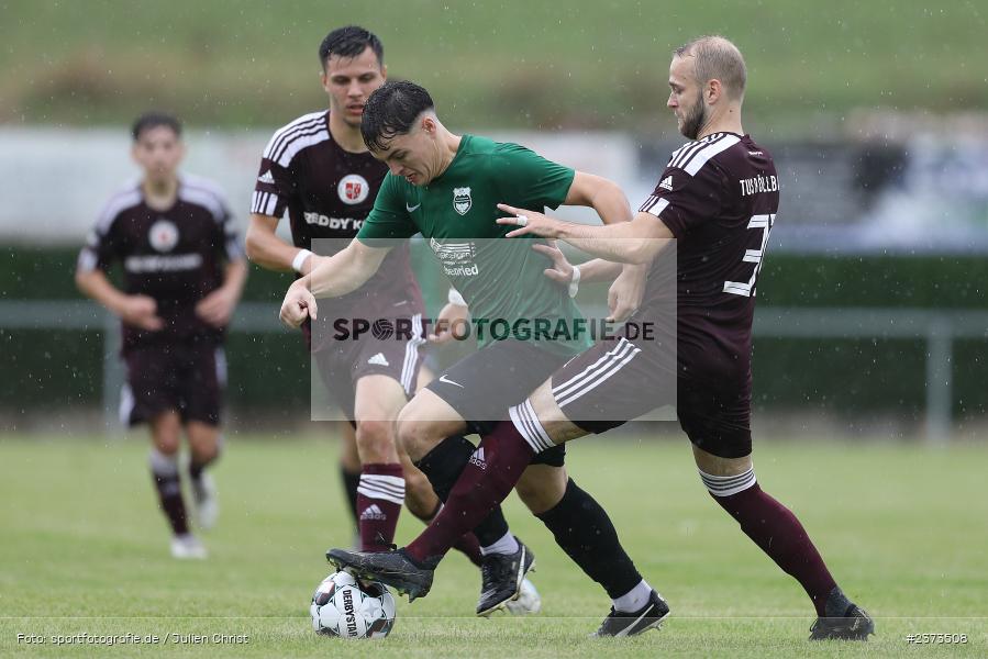Tobias Burger, Sportgelände, Schwebenried, 12.08.2023, sport, action, BFV, Fussball, Saison 2023/2024, 6. Spieltag, Landesliga Nordwest, DJK TUS, TuS Röllbach, DJK Schwebenried/Schwemmelsbach - Bild-ID: 2373508