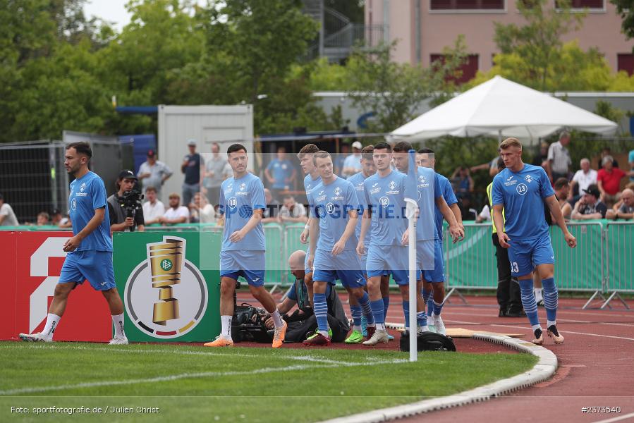 Vöhlinstadion, Illertissen, 13.08.2023, sport, action, DFB, Fussball, Saison 2023/2024, 1. Runde, DFB Pokal, F95, FVI, Fortuna Düsseldorf, FV Illertissen - Bild-ID: 2373540