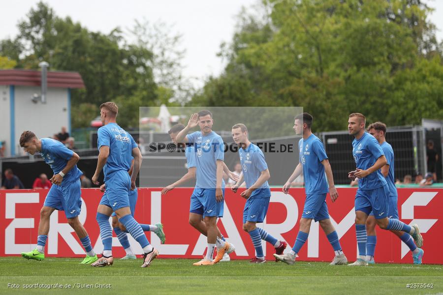 Vöhlinstadion, Illertissen, 13.08.2023, sport, action, DFB, Fussball, Saison 2023/2024, 1. Runde, DFB Pokal, F95, FVI, Fortuna Düsseldorf, FV Illertissen - Bild-ID: 2373542
