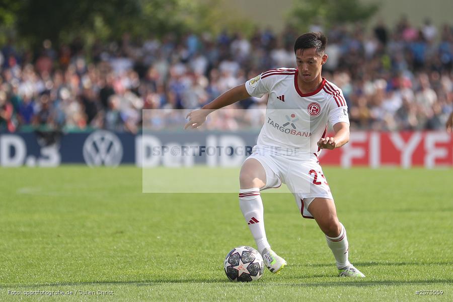 Shinta Appelkamp, Vöhlinstadion, Illertissen, 13.08.2023, sport, action, DFB, Fussball, Saison 2023/2024, 1. Runde, DFB Pokal, F95, FVI, Fortuna Düsseldorf, FV Illertissen - Bild-ID: 2373559
