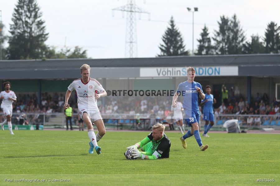 Felix Thiel, Vöhlinstadion, Illertissen, 13.08.2023, sport, action, DFB, Fussball, Saison 2023/2024, 1. Runde, DFB Pokal, F95, FVI, Fortuna Düsseldorf, FV Illertissen - Bild-ID: 2373565