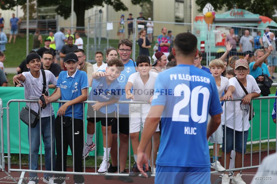 Gökalp Kilic, Vöhlinstadion, Illertissen, 13.08.2023, sport, action, DFB, Fussball, Saison 2023/2024, 1. Runde, DFB Pokal, F95, FVI, Fortuna Düsseldorf, FV Illertissen - Bild-ID: 2373575