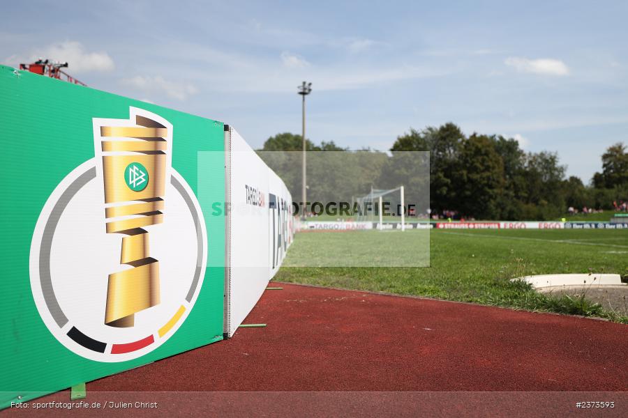 Vöhlinstadion, Illertissen, 13.08.2023, sport, action, DFB, Fussball, Saison 2023/2024, 1. Runde, DFB Pokal, F95, FVI, Fortuna Düsseldorf, FV Illertissen - Bild-ID: 2373593