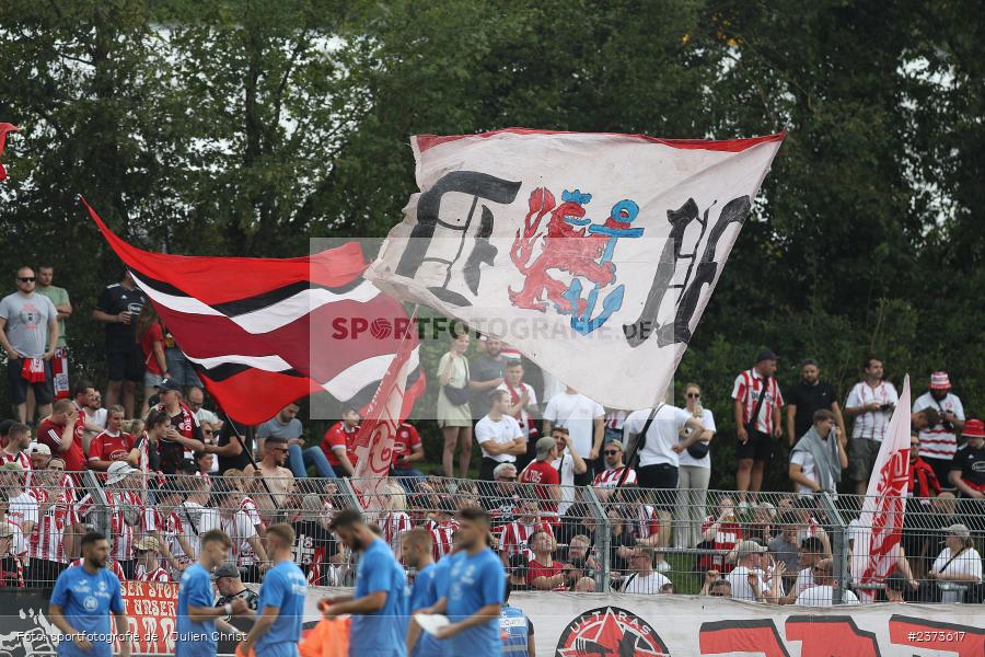 Fans, Vöhlinstadion, Illertissen, 13.08.2023, sport, action, DFB, Fussball, Saison 2023/2024, 1. Runde, DFB Pokal, F95, FVI, Fortuna Düsseldorf, FV Illertissen - Bild-ID: 2373617 Fans, Vöhlinstadion, Illertissen, 13.08.2023, sport, action, DFB, Fussball, Saison 2023/2024, 1. Runde, DFB Pokal, F95, FVI, Fortuna Düsseldorf, FV Illertissen - Bild-ID: 2373617