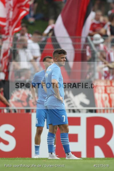 Yannick Glessing, Vöhlinstadion, Illertissen, 13.08.2023, sport, action, DFB, Fussball, Saison 2023/2024, 1. Runde, DFB Pokal, F95, FVI, Fortuna Düsseldorf, FV Illertissen - Bild-ID: 2373618 Yannick Glessing, Vöhlinstadion, Illertissen, 13.08.2023, sport, action, DFB, Fussball, Saison 2023/2024, 1. Runde, DFB Pokal, F95, FVI, Fortuna Düsseldorf, FV Illertissen - Bild-ID: 2373618