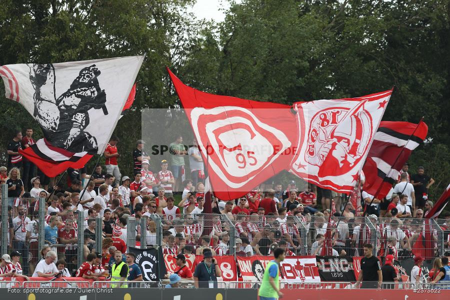 Fans, Vöhlinstadion, Illertissen, 13.08.2023, sport, action, DFB, Fussball, Saison 2023/2024, 1. Runde, DFB Pokal, F95, FVI, Fortuna Düsseldorf, FV Illertissen - Bild-ID: 2373622 Fans, Vöhlinstadion, Illertissen, 13.08.2023, sport, action, DFB, Fussball, Saison 2023/2024, 1. Runde, DFB Pokal, F95, FVI, Fortuna Düsseldorf, FV Illertissen - Bild-ID: 2373622