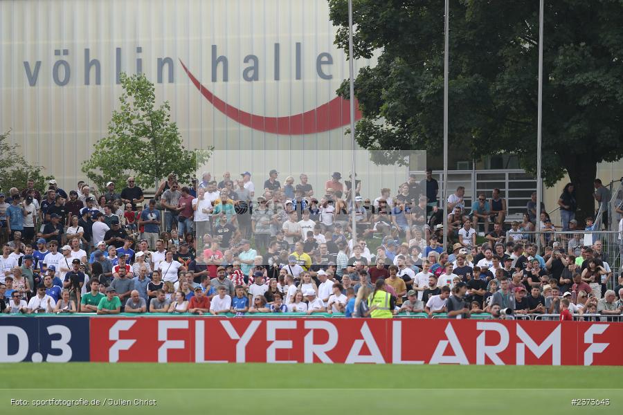 Vöhlinstadion, Illertissen, 13.08.2023, sport, action, DFB, Fussball, Saison 2023/2024, 1. Runde, DFB Pokal, F95, FVI, Fortuna Düsseldorf, FV Illertissen - Bild-ID: 2373643