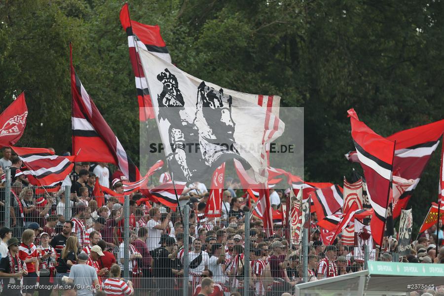 Vöhlinstadion, Illertissen, 13.08.2023, sport, action, DFB, Fussball, Saison 2023/2024, 1. Runde, DFB Pokal, F95, FVI, Fortuna Düsseldorf, FV Illertissen - Bild-ID: 2373645
