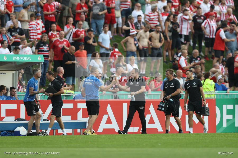 Holger Bachthaler, Vöhlinstadion, Illertissen, 13.08.2023, sport, action, DFB, Fussball, Saison 2023/2024, 1. Runde, DFB Pokal, F95, FVI, Fortuna Düsseldorf, FV Illertissen - Bild-ID: 2373649