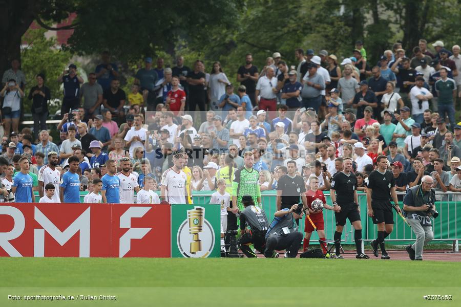 Vöhlinstadion, Illertissen, 13.08.2023, sport, action, DFB, Fussball, Saison 2023/2024, 1. Runde, DFB Pokal, F95, FVI, Fortuna Düsseldorf, FV Illertissen - Bild-ID: 2373652