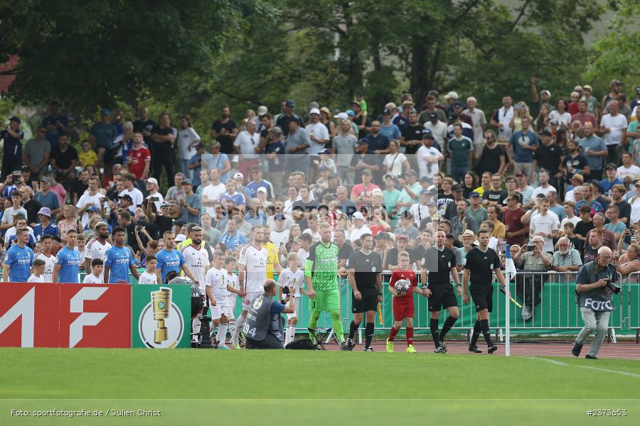 Vöhlinstadion, Illertissen, 13.08.2023, sport, action, DFB, Fussball, Saison 2023/2024, 1. Runde, DFB Pokal, F95, FVI, Fortuna Düsseldorf, FV Illertissen - Bild-ID: 2373653