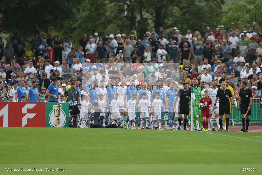 Vöhlinstadion, Illertissen, 13.08.2023, sport, action, DFB, Fussball, Saison 2023/2024, 1. Runde, DFB Pokal, F95, FVI, Fortuna Düsseldorf, FV Illertissen - Bild-ID: 2373654