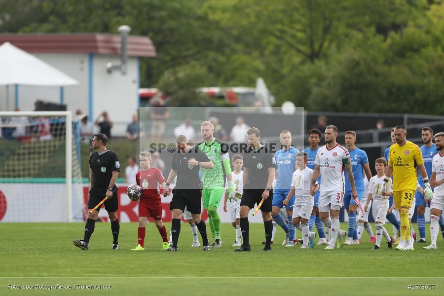 Vöhlinstadion, Illertissen, 13.08.2023, sport, action, DFB, Fussball, Saison 2023/2024, 1. Runde, DFB Pokal, F95, FVI, Fortuna Düsseldorf, FV Illertissen - Bild-ID: 2373657