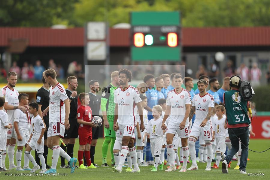 Vöhlinstadion, Illertissen, 13.08.2023, sport, action, DFB, Fussball, Saison 2023/2024, 1. Runde, DFB Pokal, F95, FVI, Fortuna Düsseldorf, FV Illertissen - Bild-ID: 2373659