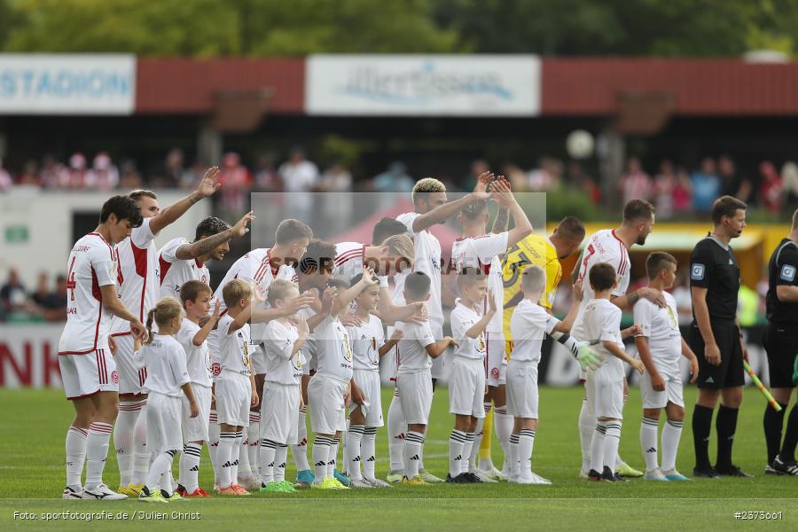 Vöhlinstadion, Illertissen, 13.08.2023, sport, action, DFB, Fussball, Saison 2023/2024, 1. Runde, DFB Pokal, F95, FVI, Fortuna Düsseldorf, FV Illertissen - Bild-ID: 2373661