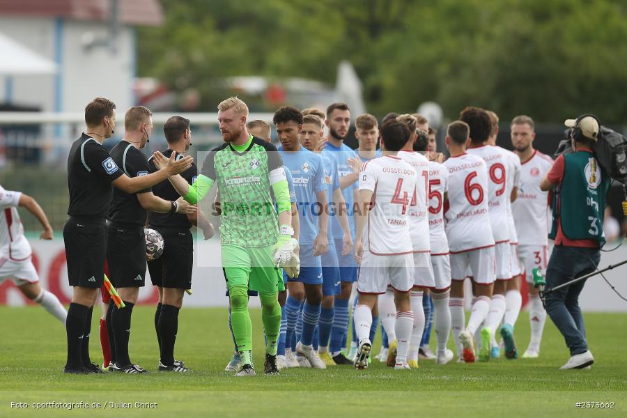 Felix Thiel, Vöhlinstadion, Illertissen, 13.08.2023, sport, action, DFB, Fussball, Saison 2023/2024, 1. Runde, DFB Pokal, F95, FVI, Fortuna Düsseldorf, FV Illertissen - Bild-ID: 2373662