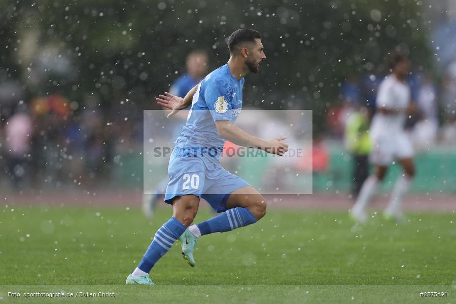 Gökalp Kilic, Vöhlinstadion, Illertissen, 13.08.2023, sport, action, DFB, Fussball, Saison 2023/2024, 1. Runde, DFB Pokal, F95, FVI, Fortuna Düsseldorf, FV Illertissen - Bild-ID: 2373691 Gökalp Kilic, Vöhlinstadion, Illertissen, 13.08.2023, sport, action, DFB, Fussball, Saison 2023/2024, 1. Runde, DFB Pokal, F95, FVI, Fortuna Düsseldorf, FV Illertissen - Bild-ID: 2373691