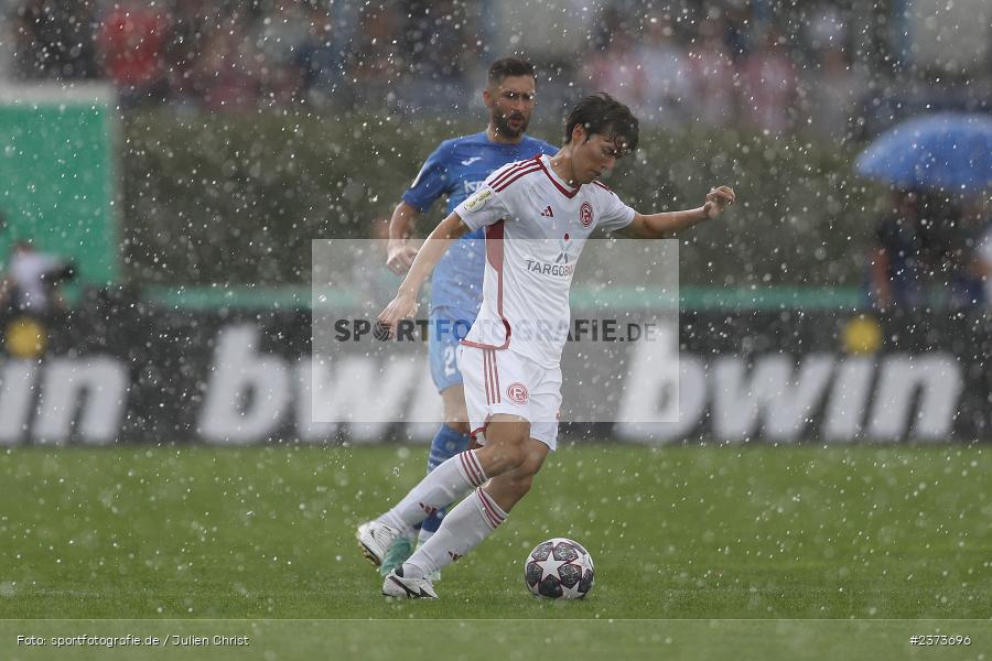 Ao Tanaka, Vöhlinstadion, Illertissen, 13.08.2023, sport, action, DFB, Fussball, Saison 2023/2024, 1. Runde, DFB Pokal, F95, FVI, Fortuna Düsseldorf, FV Illertissen - Bild-ID: 2373696