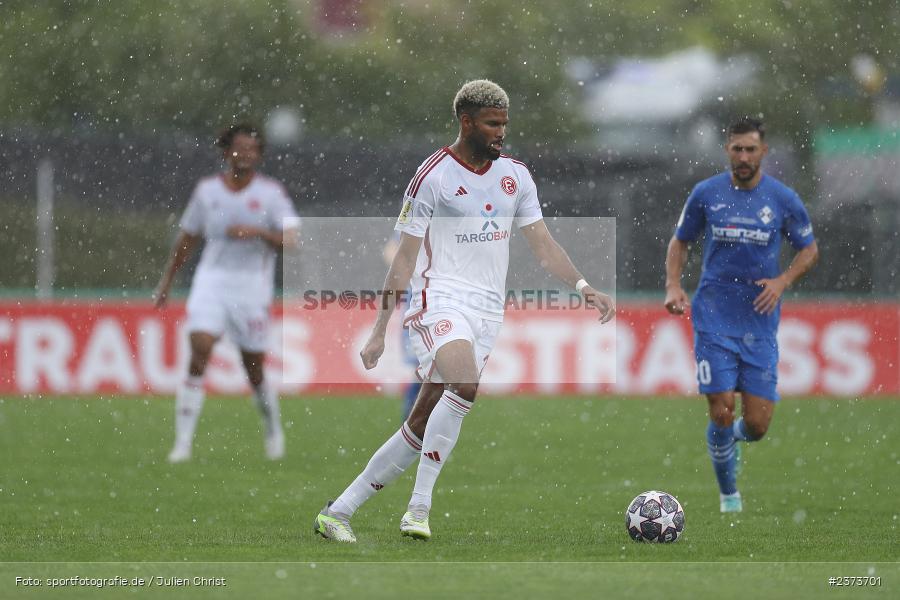 Jamil Siebert, Vöhlinstadion, Illertissen, 13.08.2023, sport, action, DFB, Fussball, Saison 2023/2024, 1. Runde, DFB Pokal, F95, FVI, Fortuna Düsseldorf, FV Illertissen - Bild-ID: 2373701
