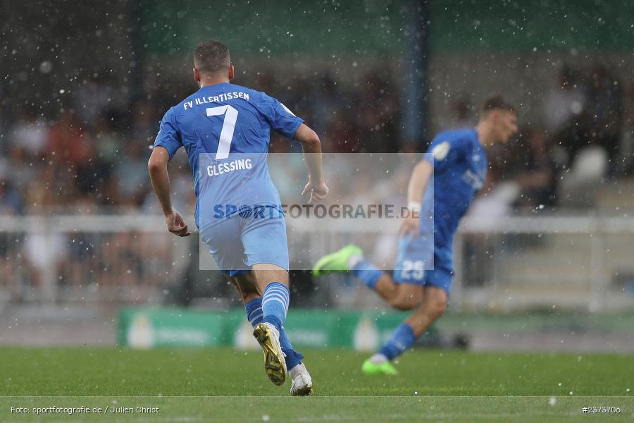 Yannick Glessing, Vöhlinstadion, Illertissen, 13.08.2023, sport, action, DFB, Fussball, Saison 2023/2024, 1. Runde, DFB Pokal, F95, FVI, Fortuna Düsseldorf, FV Illertissen - Bild-ID: 2373706
