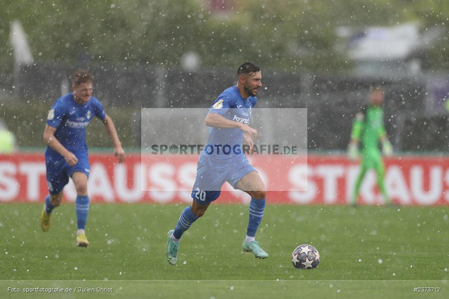 Gökalp Kilic, Vöhlinstadion, Illertissen, 13.08.2023, sport, action, DFB, Fussball, Saison 2023/2024, 1. Runde, DFB Pokal, F95, FVI, Fortuna Düsseldorf, FV Illertissen - Bild-ID: 2373712