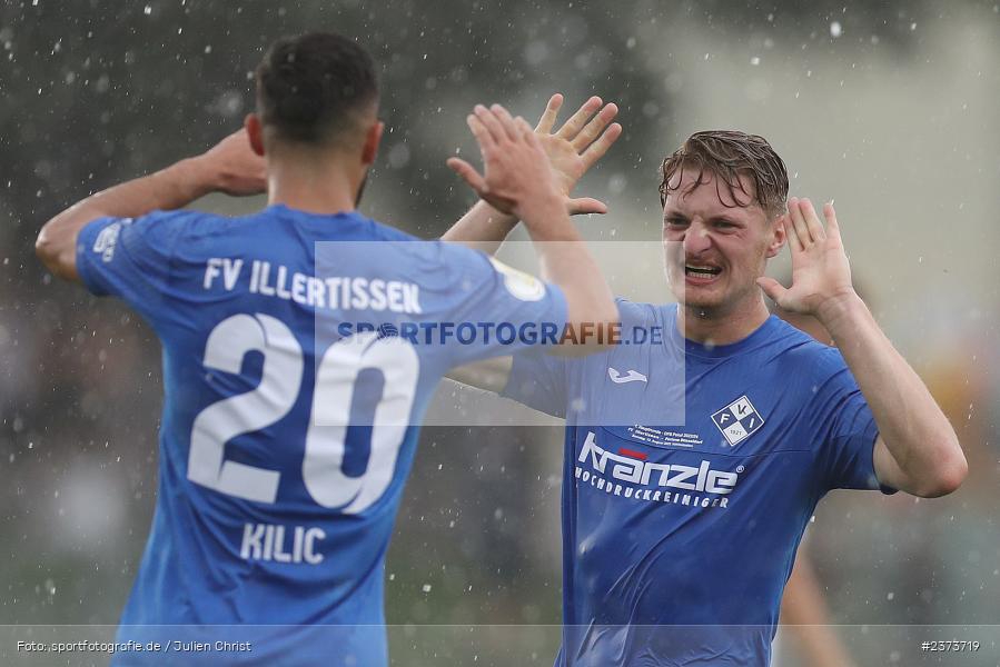 Emotionen, Gökalp Kilic, Vöhlinstadion, Illertissen, 13.08.2023, sport, action, DFB, Fussball, Saison 2023/2024, 1. Runde, DFB Pokal, F95, FVI, Fortuna Düsseldorf, FV Illertissen - Bild-ID: 2373719